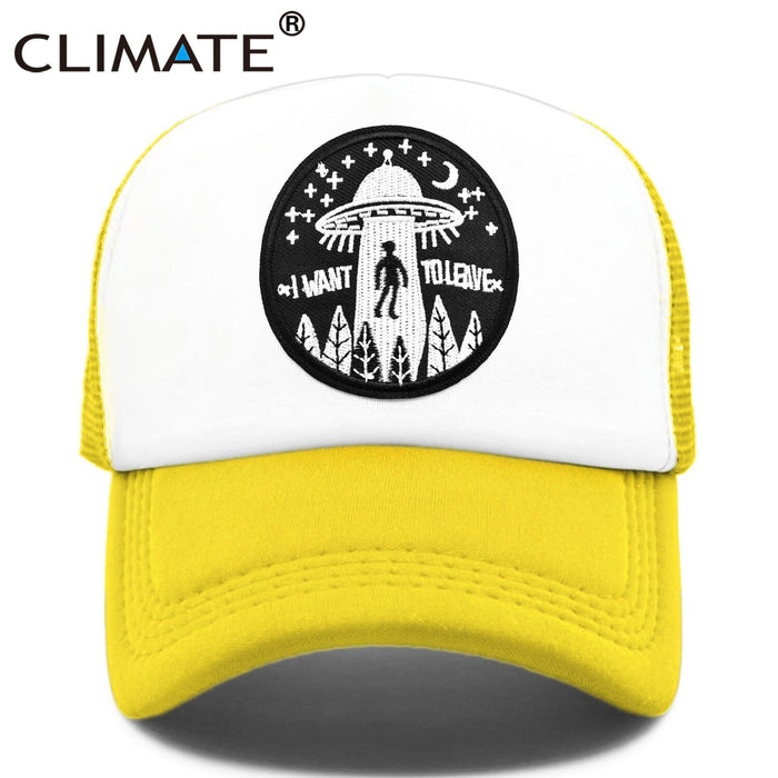 I Want To Leave UFO Alien Cap