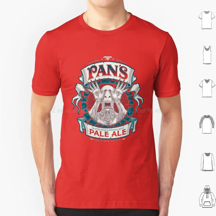 Pan'S Pale Ale ( Variant ) T Shirt Cotton Men Women Diy Print Beer Beer Label Beer Ale Pans Labyrinth Labyrinth Maze Pale Man