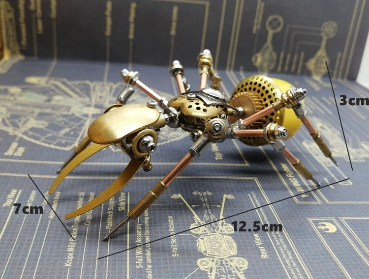 Creative Mechanical Insect Ornament Metal Desktop Decoration furnishings Steampunk 3D Ant Model