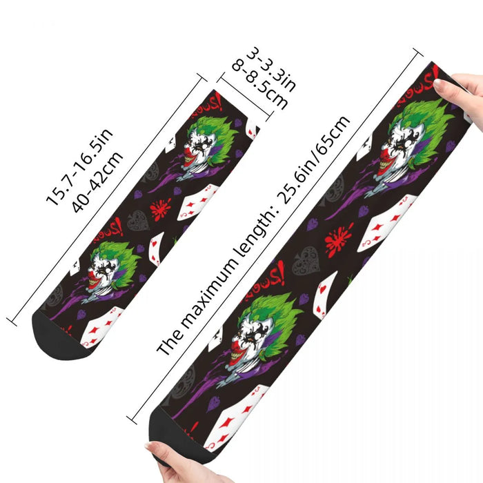 Joker And Card Clown Socks