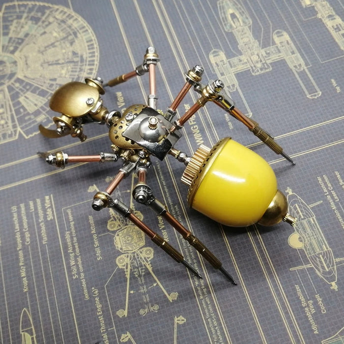 Creative Mechanical Insect Ornament Metal Desktop Decoration furnishings Steampunk 3D Ant Model