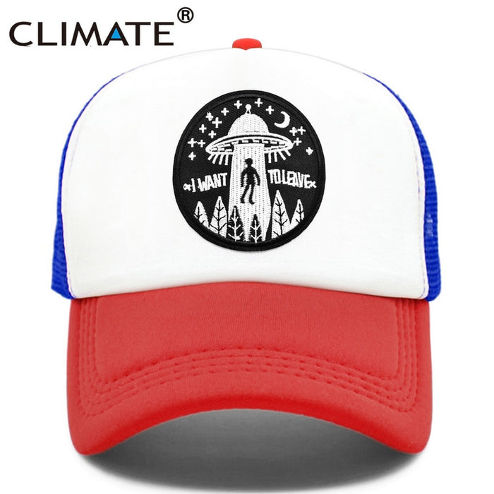 I Want To Leave UFO Alien Cap