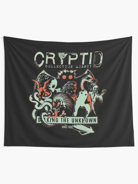 Cryptid Collections Tapestry Korean Room Decor Wall Hanging Wall Bedroom Decorations Tapestry