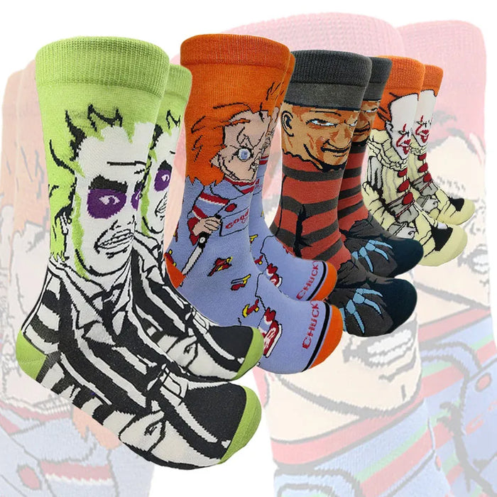 Halloween movie character horror socks