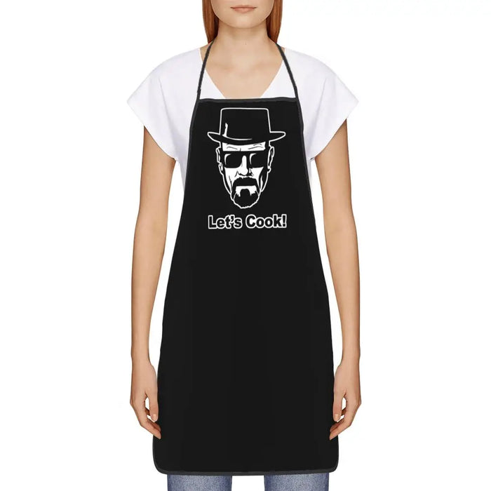 Funny Walter White Let S Cook Breaking Bad Bib Aprons Men Women Unisex Kitchen Chef Tablier Cuisine for Cooking Baking Gardening