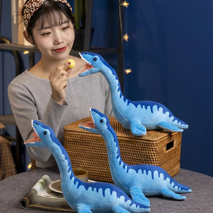 40cm Cute Extra Soft Plesiosaurus Plush Toys High Fidelity Loch-Ness Water Monster Stuffed River Animal Gifts For Kids