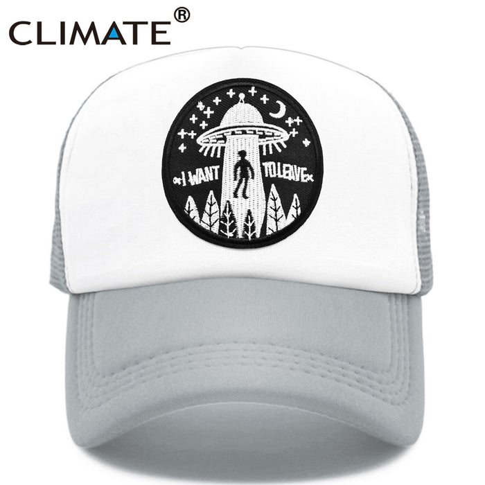 I Want To Leave UFO Alien Cap