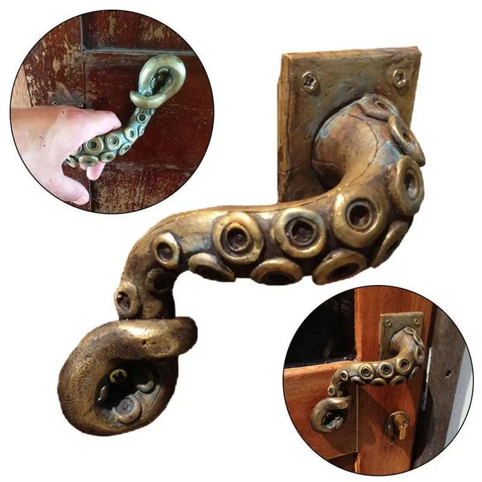 Retro Octopus Door Handle Animal Style Ancient Furniture Drawer Pull Hardware Pulls Bar Handle Creative Home Decoration