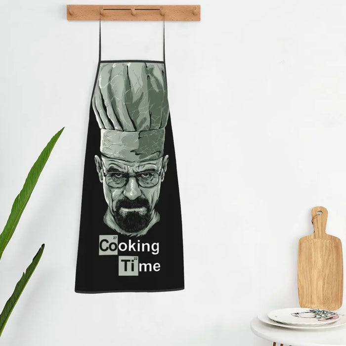 Funny Walter White Let S Cook Breaking Bad Bib Aprons Men Women Unisex Kitchen Chef Tablier Cuisine for Cooking Baking Gardening