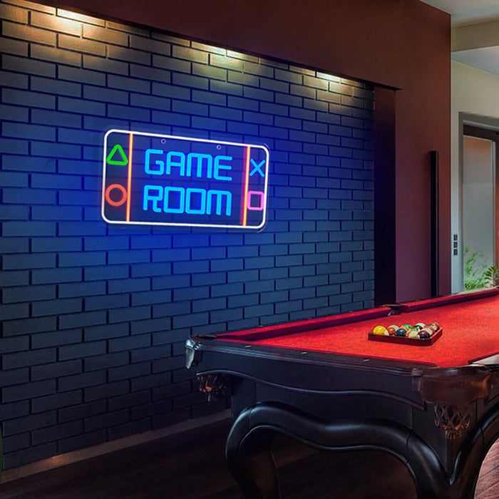 Game Room Neon Signs Wall Decor Neon Lights LED Neon Signs For Gaming Zone Night Light Boys Gift Bedroom Decoration 40x20cm