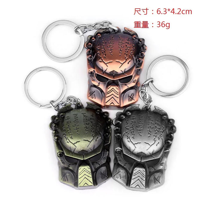 Disney Movie Alien: Romulus Predator Covenant Keychain Necklace AVP Mask Queen Prometheus KeyRings Bags Car Key Jewelry Chaveiro