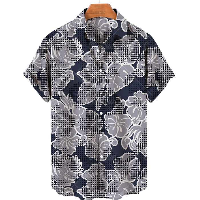 New Hawaiian Stylish Ment's Luxury Casual Floral Shirts Printed 3d Short Sleeve Plus Size Harajuku Rockabilly Anime Maccabi