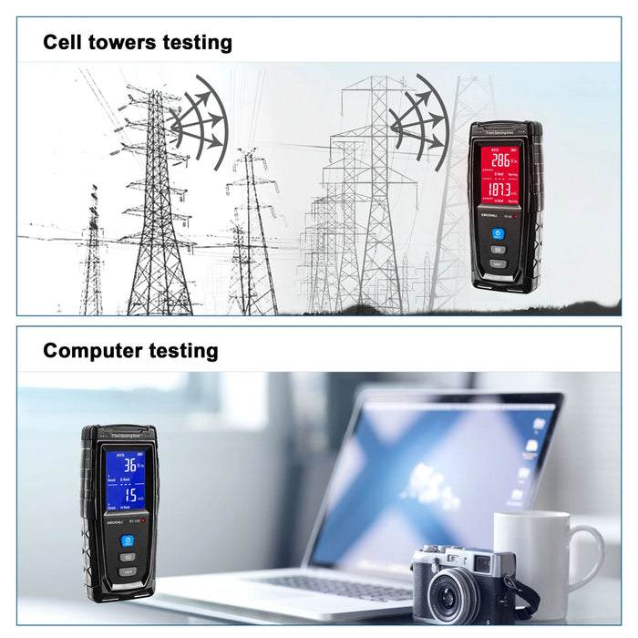 Rechargeable Digital Electromagnetic Field Radiation Detector Handheld Digital LCD EMF Detector