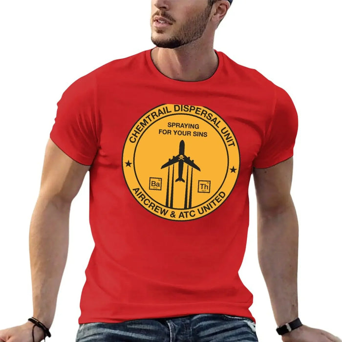 New Chemtrail Dispersal Unit T-Shirt custom t shirt Aesthetic clothing t-shirts man t shirts men