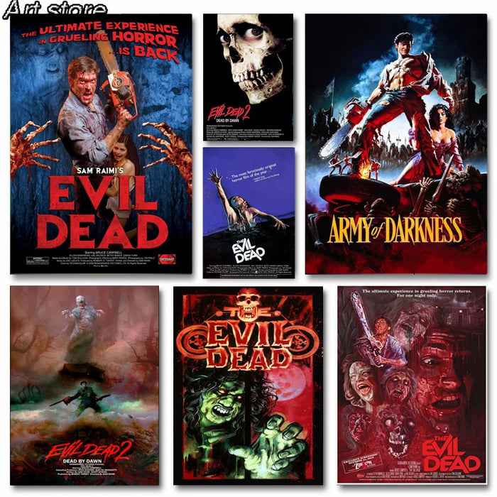 The Evil Dead Classic Horror Movie Abstract Canvas Painting Posters and Prints Wall Art Pictures for Home Room Decor Cuadros