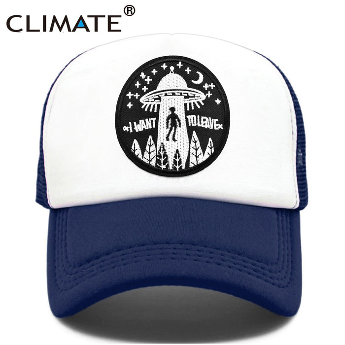 I Want To Leave UFO Alien Cap