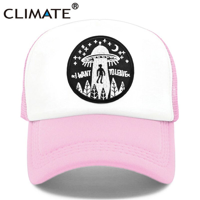 I Want To Leave UFO Alien Cap