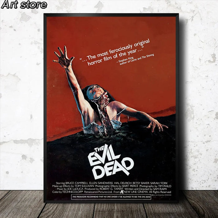 The Evil Dead Classic Horror Movie Abstract Canvas Painting Posters and Prints Wall Art Pictures for Home Room Decor Cuadros