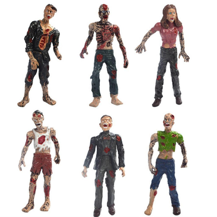 6Pcs Walking Dead  Zombie figures