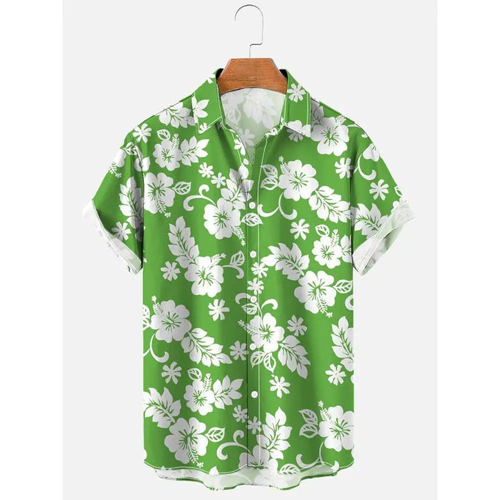 New Hawaiian Stylish Ment's Luxury Casual Floral Shirts Printed 3d Short Sleeve Plus Size Harajuku Rockabilly Anime Maccabi