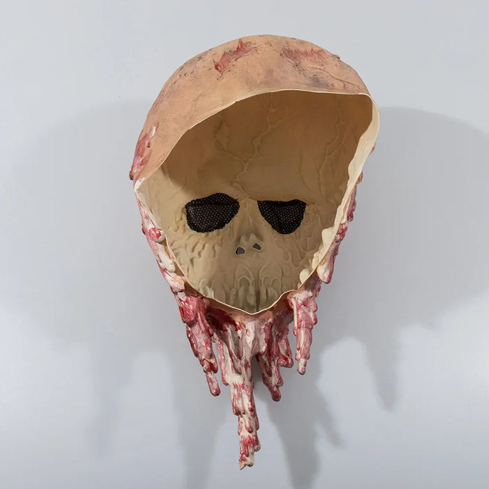 Scary Skeleton Full Face Latex Masks, Realistic Costume Props, Horror Bloody Skull Mask, Halloween Party Cos