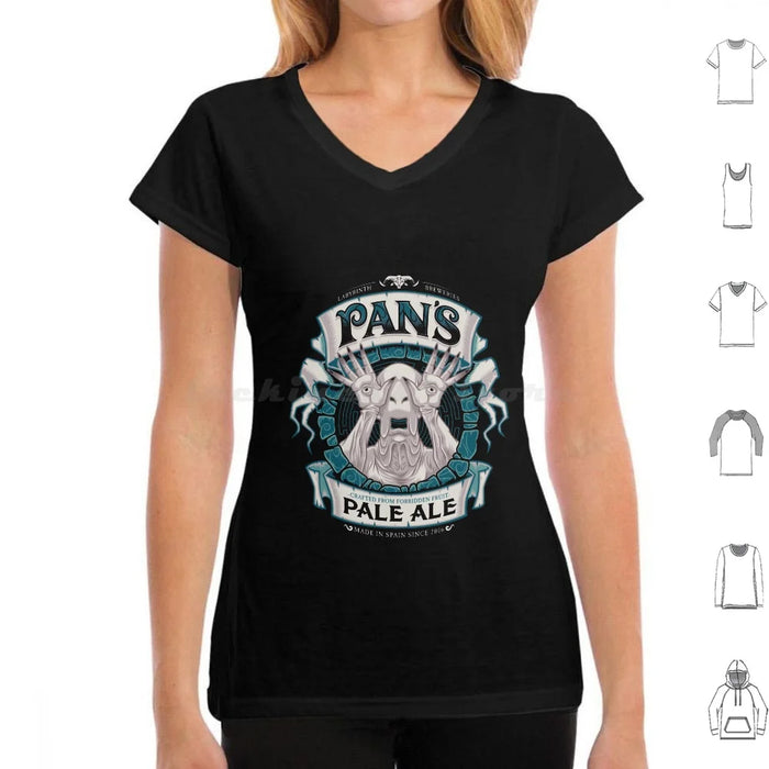 Pan'S Pale Ale ( Variant ) T Shirt Cotton Men Women Diy Print Beer Beer Label Beer Ale Pans Labyrinth Labyrinth Maze Pale Man