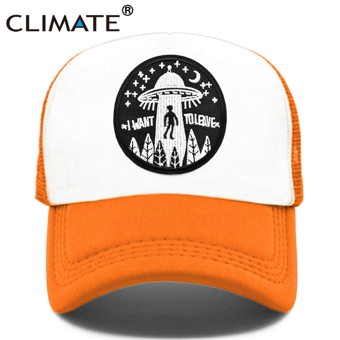 I Want To Leave UFO Alien Cap