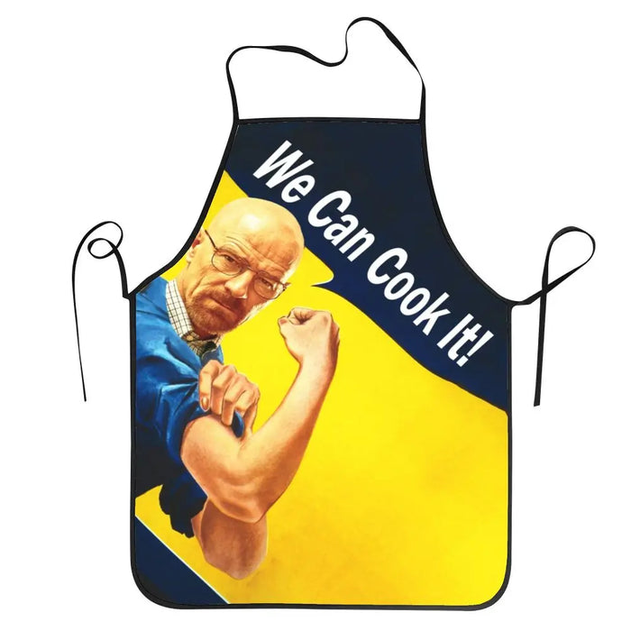 Funny Walter White Let S Cook Breaking Bad Bib Aprons Men Women Unisex Kitchen Chef Tablier Cuisine for Cooking Baking Gardening