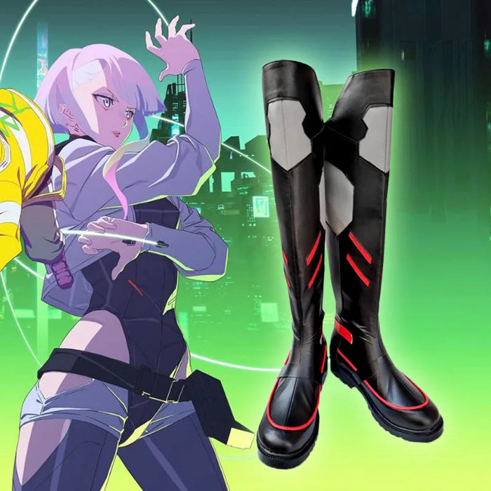 Anime Cyberpunk Edgerunners Lucy Cosplay Shoes Anime Cyberpunk Cosplay Lucyna Cosplay Boots Unisex Role Play Any Size Shoes