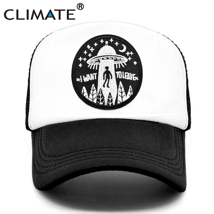 I Want To Leave UFO Alien Cap