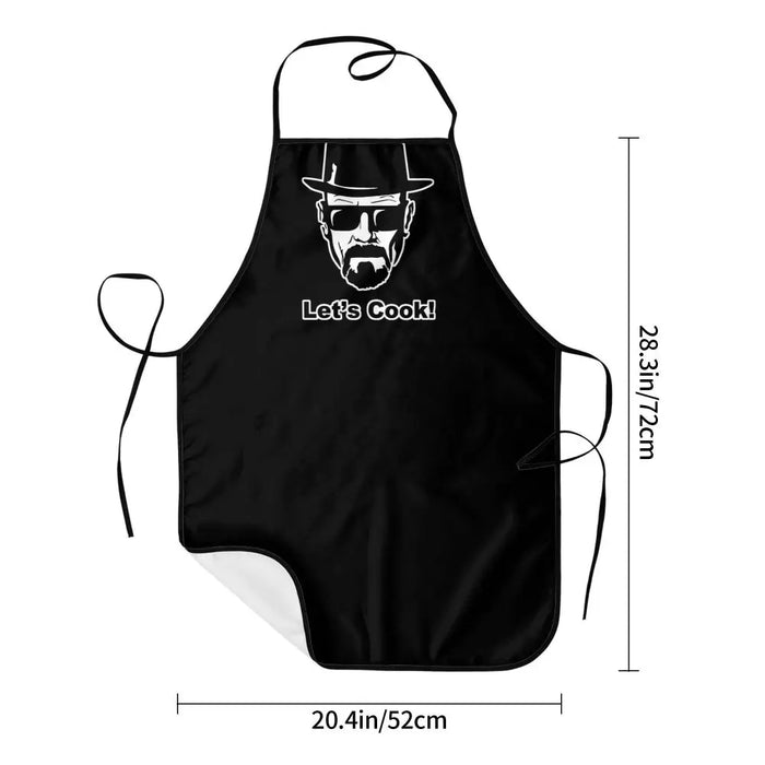 Funny Walter White Let S Cook Breaking Bad Bib Aprons Men Women Unisex Kitchen Chef Tablier Cuisine for Cooking Baking Gardening