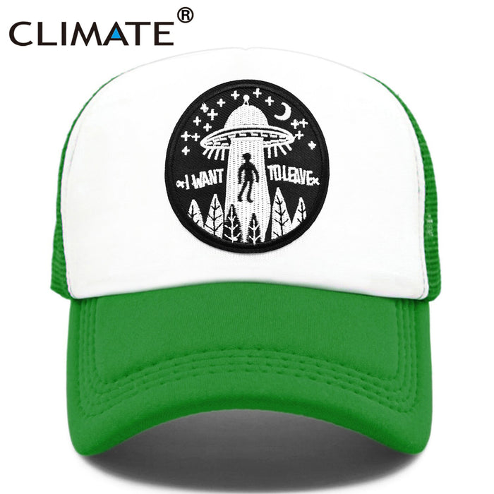 I Want To Leave UFO Alien Cap