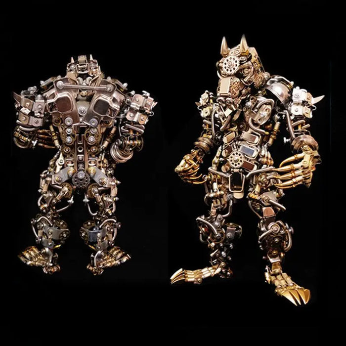 2000pcs+DIY Metal Werewolf Mechanical Model Toy Adult High Difficulty Manual Assembly 3D Puzzle Punk Machine Decoration Kit