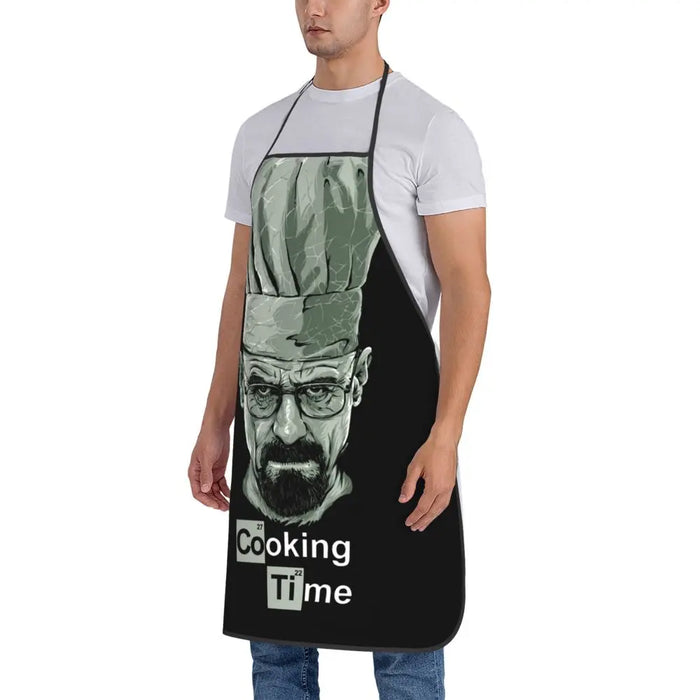 Funny Walter White Let S Cook Breaking Bad Bib Aprons Men Women Unisex Kitchen Chef Tablier Cuisine for Cooking Baking Gardening