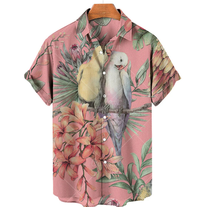 New Hawaiian Stylish Ment's Luxury Casual Floral Shirts Printed 3d Short Sleeve Plus Size Harajuku Rockabilly Anime Maccabi