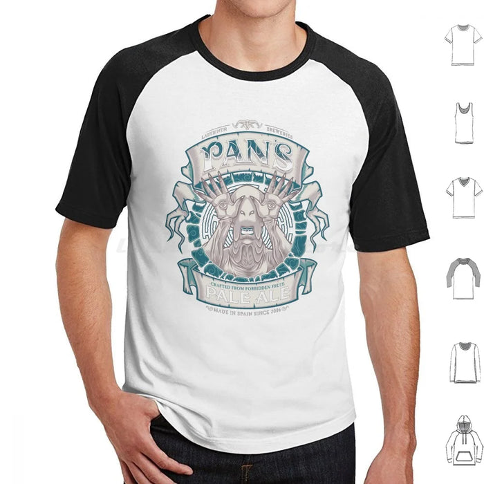 Pan'S Pale Ale ( Variant ) T Shirt Cotton Men Women Diy Print Beer Beer Label Beer Ale Pans Labyrinth Labyrinth Maze Pale Man