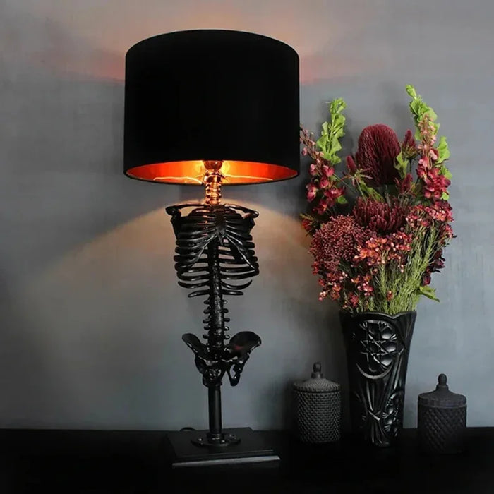 2024 Halloween Atmosphere 3D Statue Skeleton Table Lamp Horror Room Party Supplies Night Light Halloween Home Furnishings