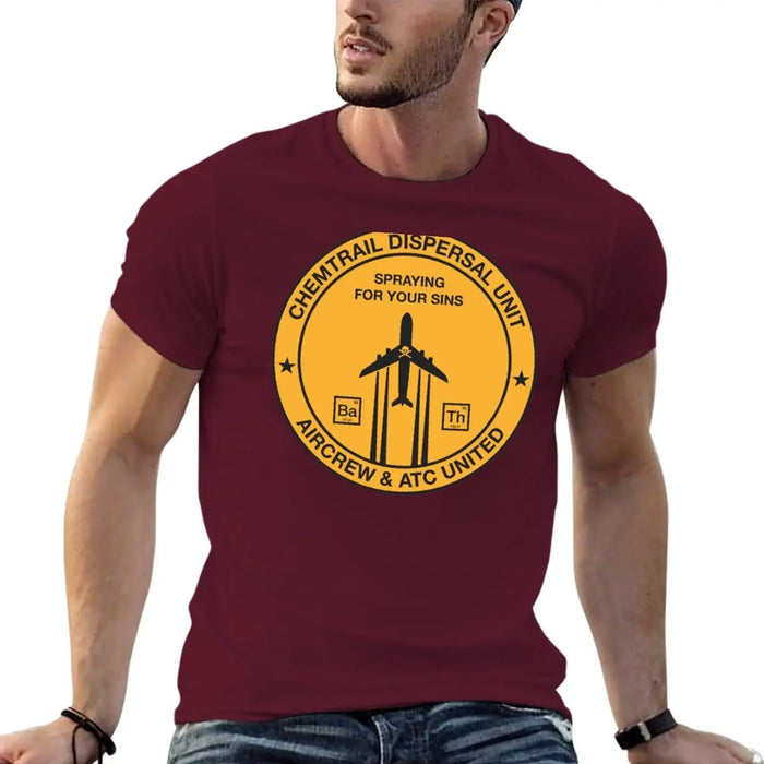 New Chemtrail Dispersal Unit T-Shirt custom t shirt Aesthetic clothing t-shirts man t shirts men