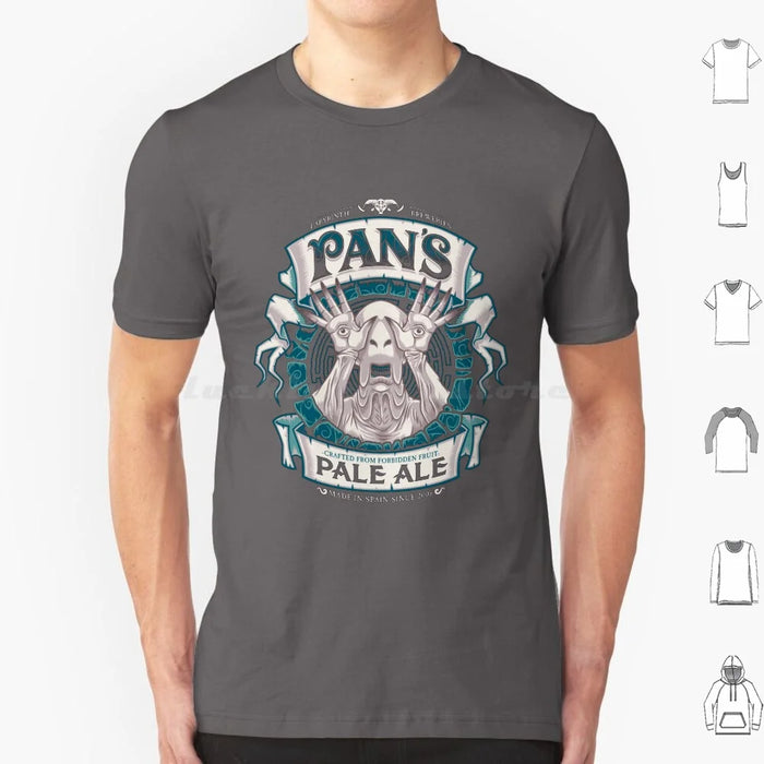 Pan'S Pale Ale ( Variant ) T Shirt Cotton Men Women Diy Print Beer Beer Label Beer Ale Pans Labyrinth Labyrinth Maze Pale Man