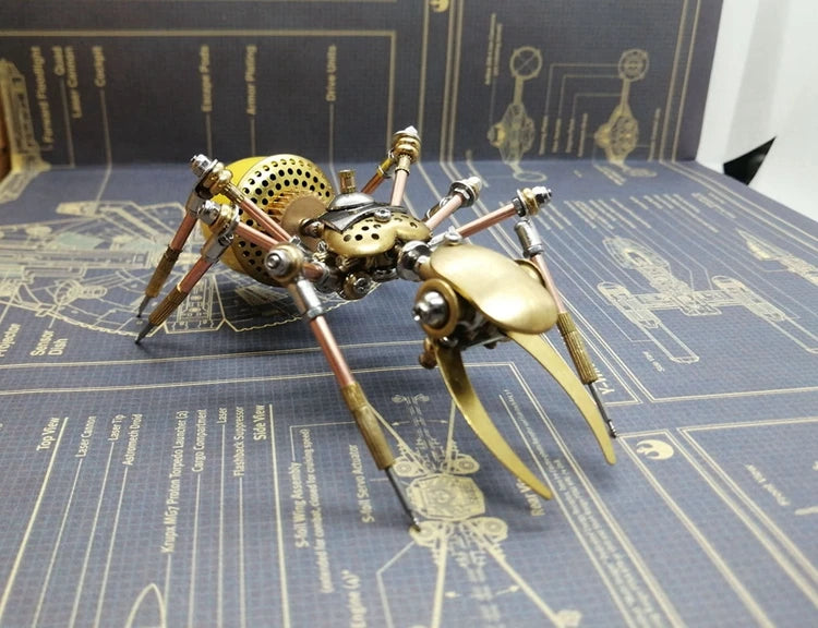 Creative Mechanical Insect Ornament Metal Desktop Decoration furnishings Steampunk 3D Ant Model