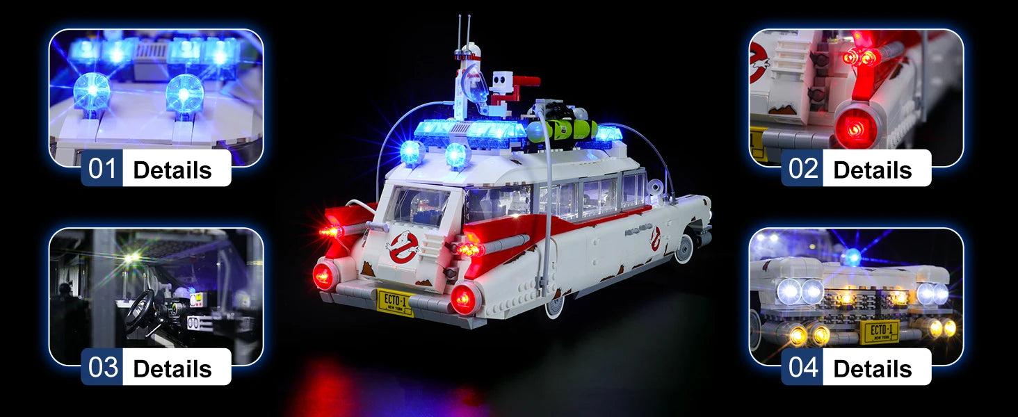 Hprosper 5V LED Light For 10274 Creator Expert Ghostbusters Configuration Decorative Lamp (Not Include Lego Building Blocks)