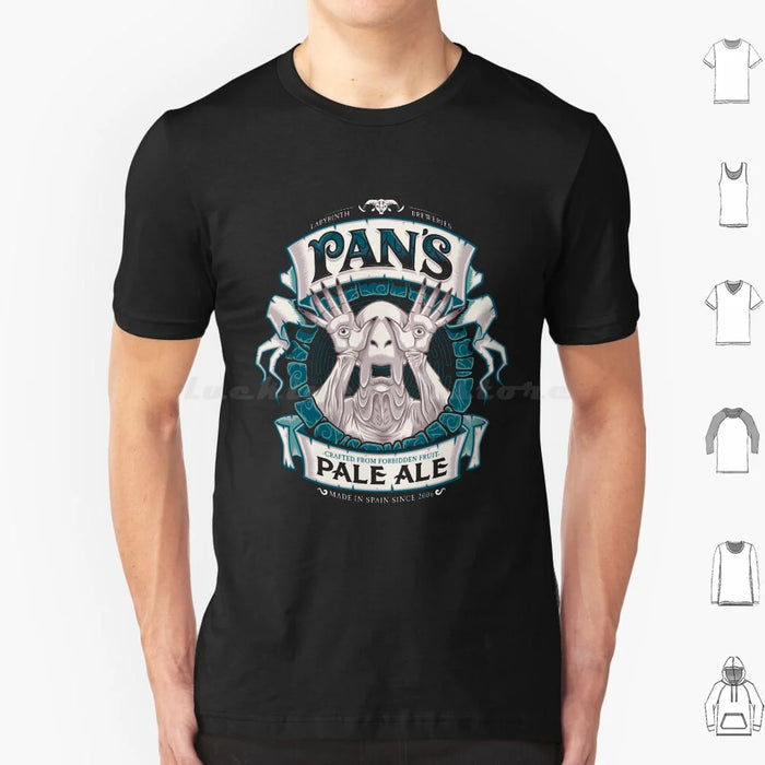 Pan'S Pale Ale ( Variant ) T Shirt Cotton Men Women Diy Print Beer Beer Label Beer Ale Pans Labyrinth Labyrinth Maze Pale Man