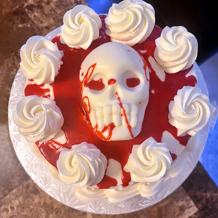 3D Skull Baking Cake Mold, Halloween ,Ice Mold, Food Grade, Panela Grande, Halloween Decor, Silicone DIY Birthday Party