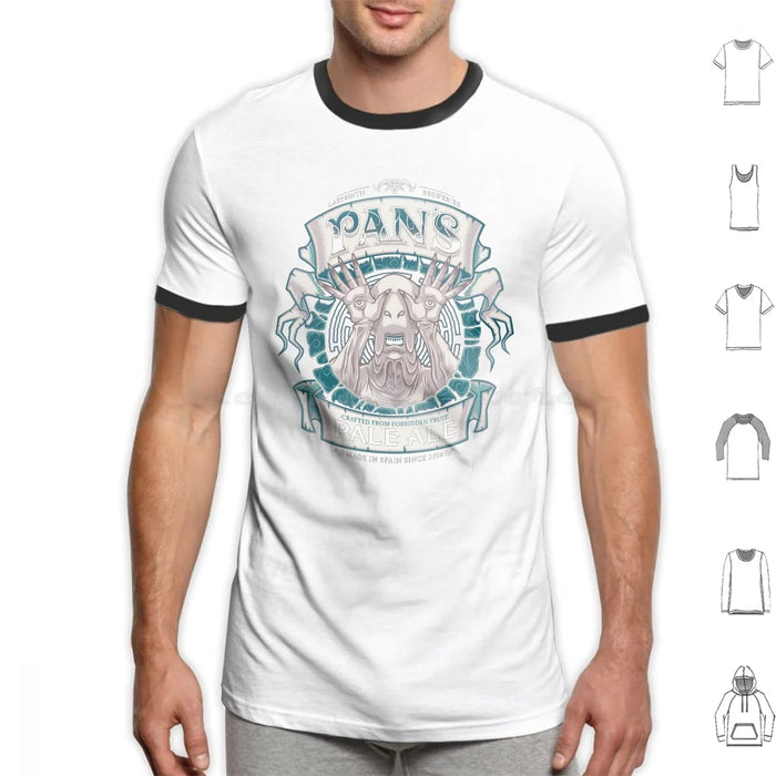 Pan'S Pale Ale ( Variant ) T Shirt Cotton Men Women Diy Print Beer Beer Label Beer Ale Pans Labyrinth Labyrinth Maze Pale Man