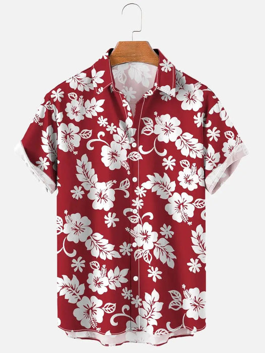 New Hawaiian Stylish Ment's Luxury Casual Floral Shirts Printed 3d Short Sleeve Plus Size Harajuku Rockabilly Anime Maccabi