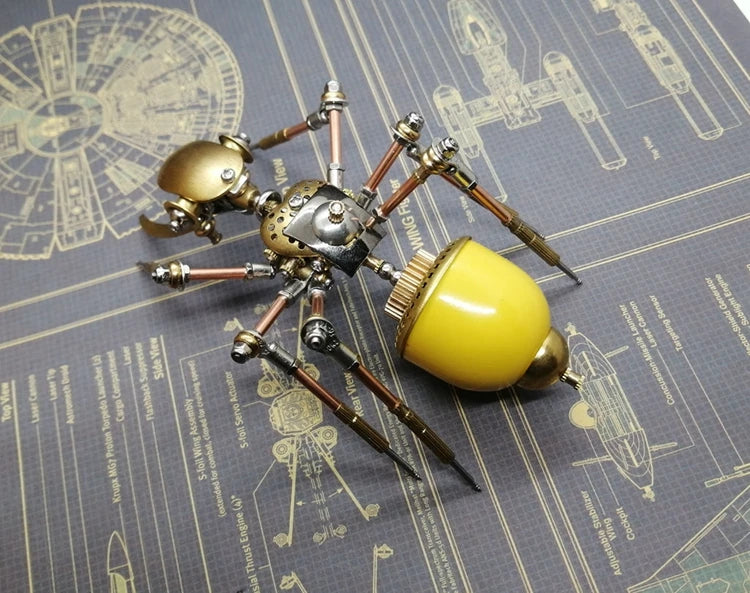 Creative Mechanical Insect Ornament Metal Desktop Decoration furnishings Steampunk 3D Ant Model