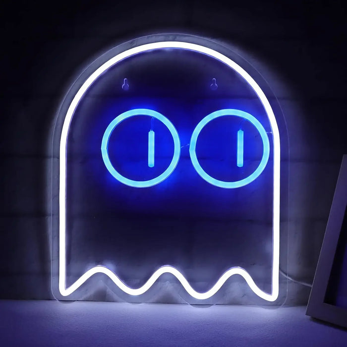 Ghost Gaming Neon Signs LED Gamer Neon Light Sign for Game Room Man Cave Bedroom Kids Room Arcade Gamer Teens