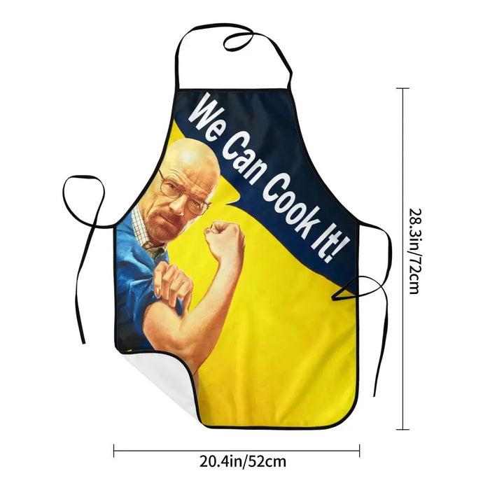 Funny Walter White Let S Cook Breaking Bad Bib Aprons Men Women Unisex Kitchen Chef Tablier Cuisine for Cooking Baking Gardening