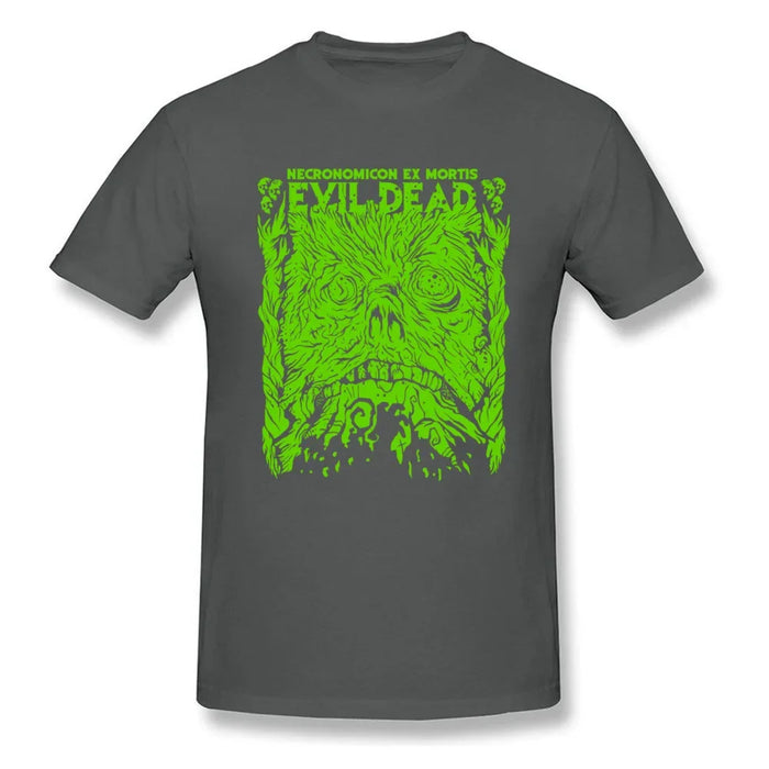 Custom Tops T Shirt 2024 New Fashion Mens Tshirts Street Autumn Tops Tees Crewneck Evil Dead Green Tshirt Funny Design