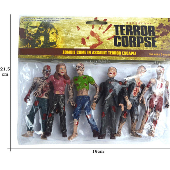 6Pcs Walking Dead  Zombie figures